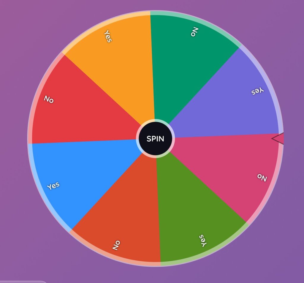 yes or no wheel