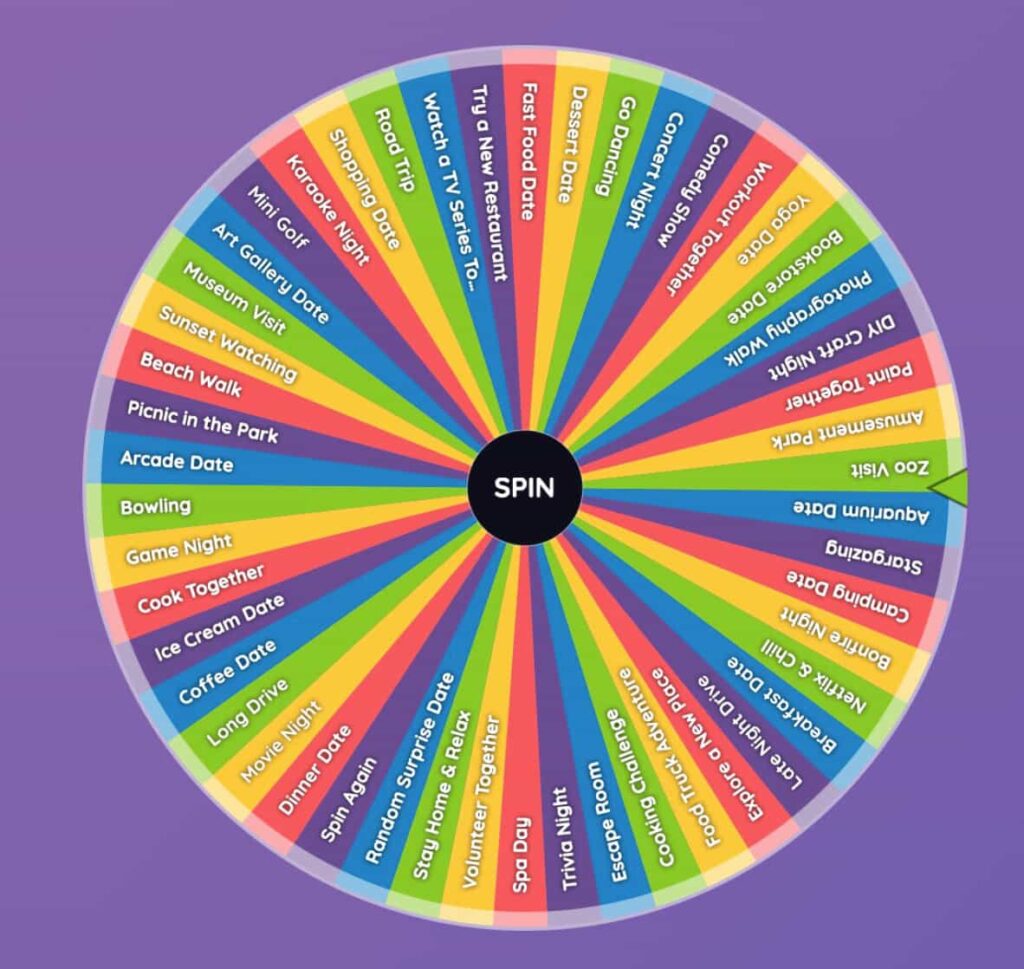 Date Night Decision Wheel