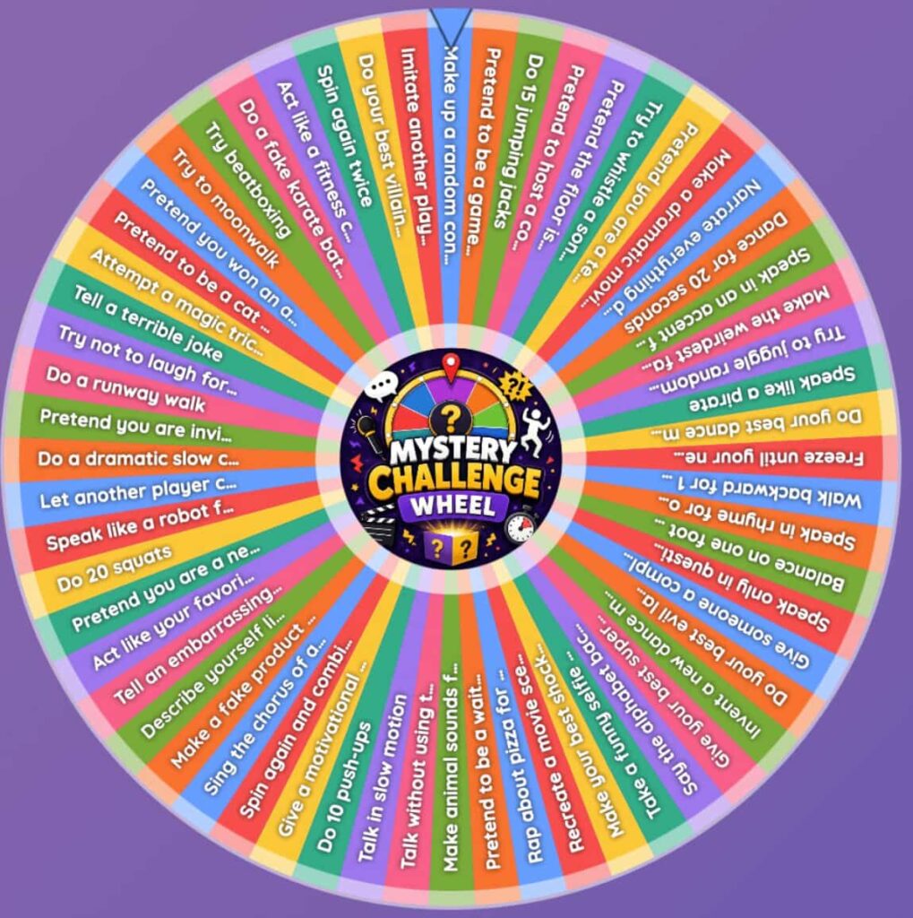 Mystery Challenge Wheel